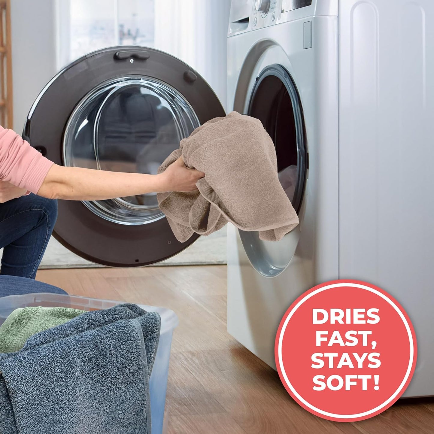 TEXTILOM Washcloths for Body and Face – Hotel and Spa Quality & Soft & Absorbent & Quick Dry Wash Cloths for Your Body – 100% Turkish Cotton Wash Clothes Towel Set of 4 (13 x 13 inches) - Beige