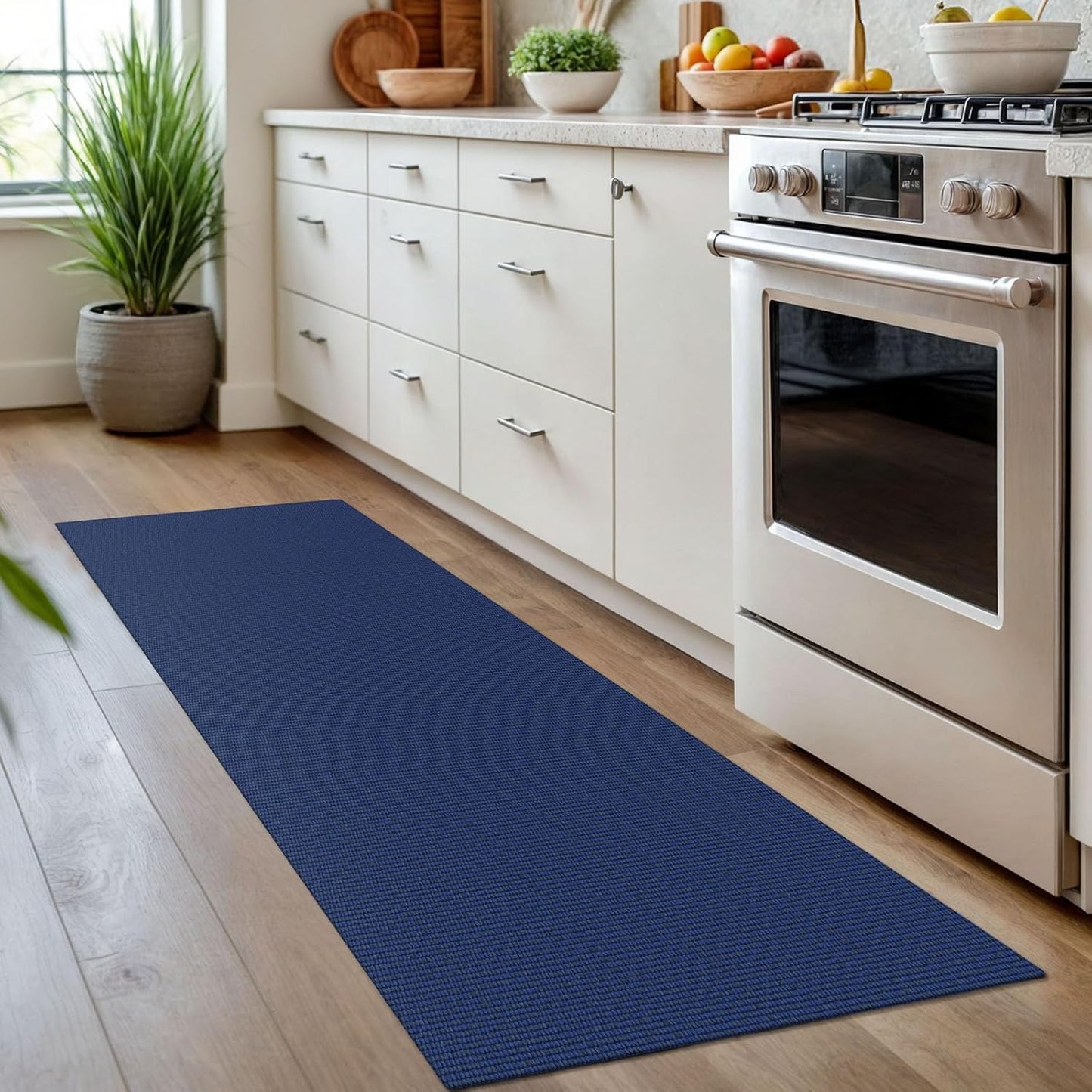 KOZYFLY Washable Runner Rug 2x7 ft Hallway Runner Kitchen Runner Rugs with Rubber Backing Bobo Entryway Runner Indoor, Carpet Runners for Hall Entrance Bedroom, Royal Blue