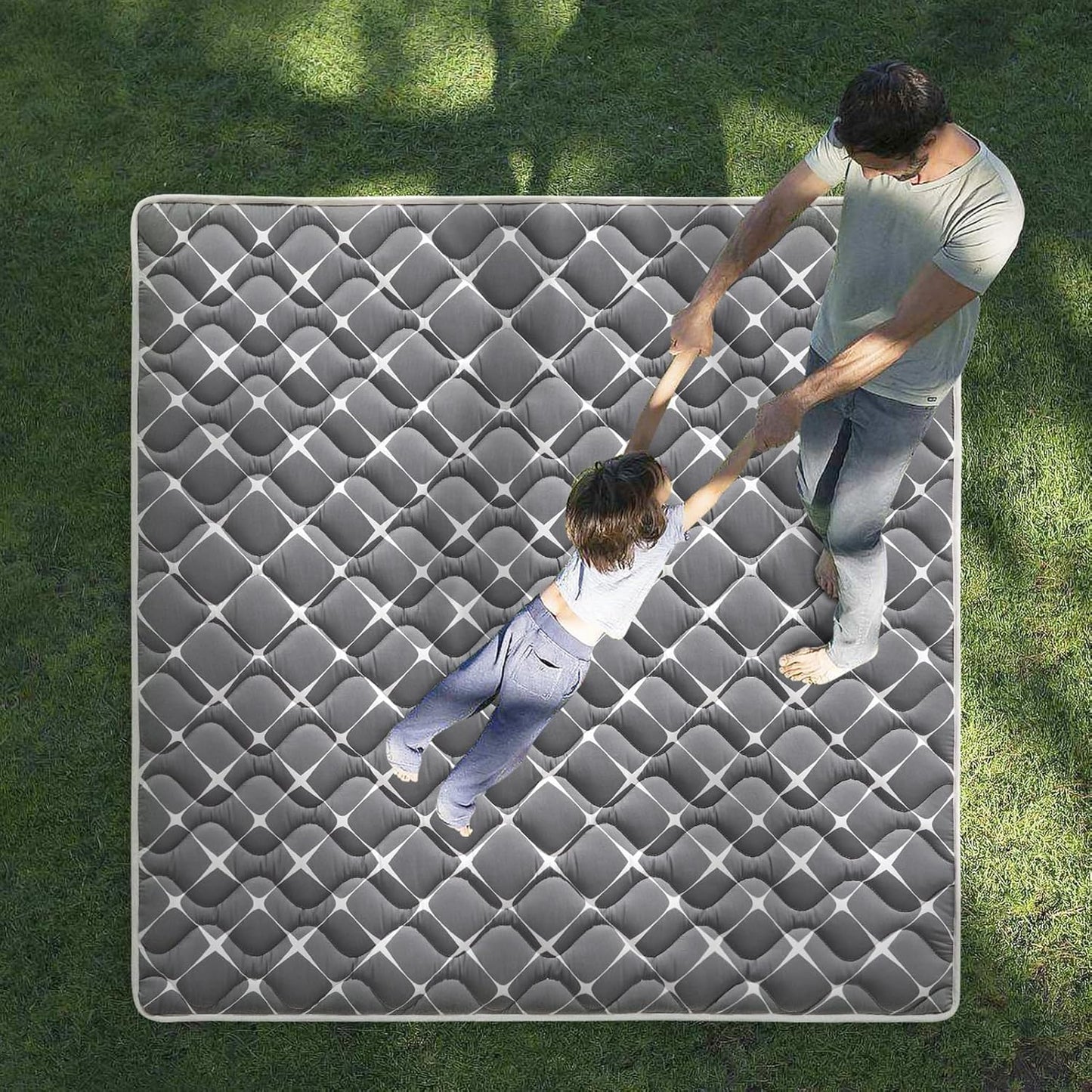 High-Density Foam Baby Play Mat, 50x50 Inches Thicken One-Piece Comfortable and Soft Playmat, Non Slip Machine Washable Floor Mat for Infants, Tapete Para Bebes,Toddlers