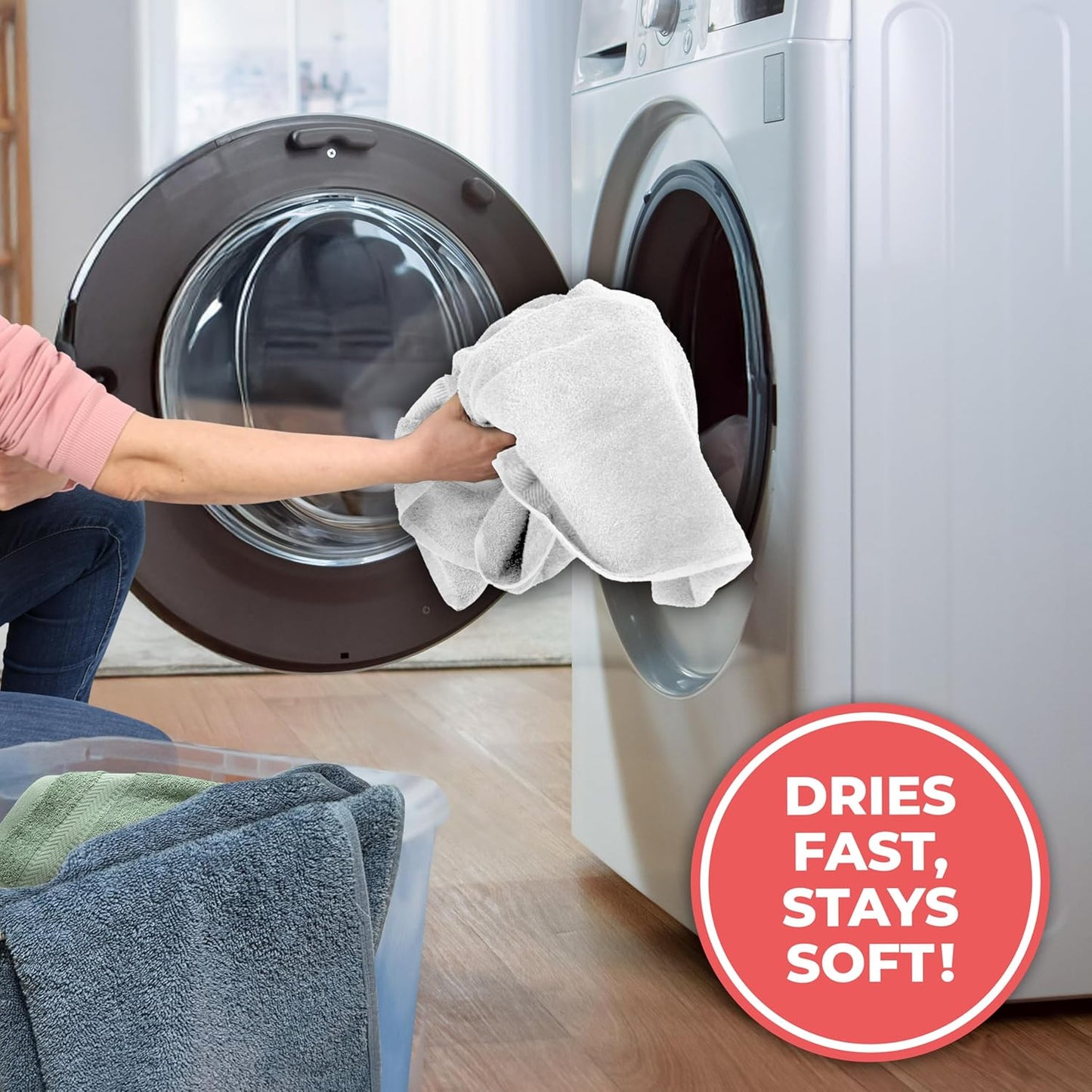 TEXTILOM Washcloths for Body and Face – Hotel and Spa Quality & Soft & Absorbent & Quick Dry Wash Cloths for Your Body – 100% Turkish Cotton Wash Clothes Towel Set of 4 (13 x 13 inches) - White