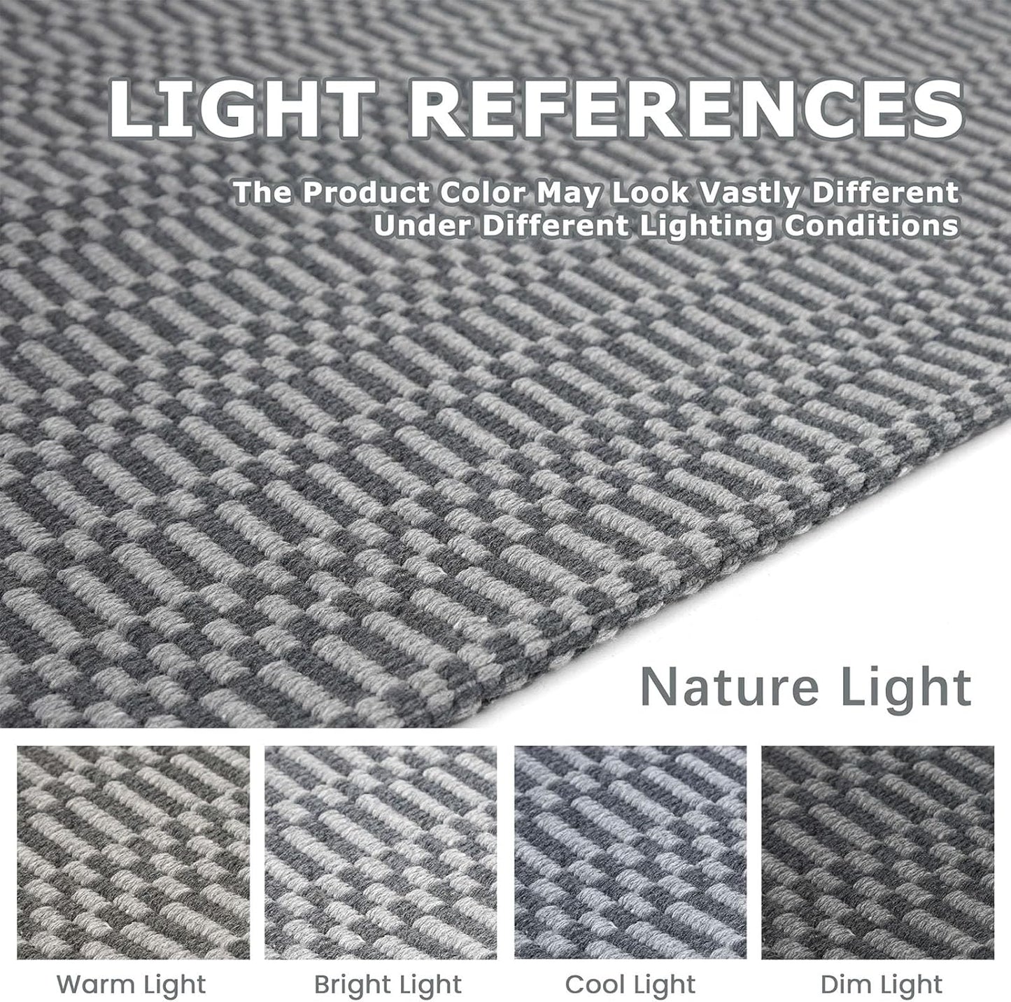 KOZYFLY Washable Runner Rug 3x18 ft Hallway Kitchen Runner Rugs with Rubber Backing Bobo Non Slip Entryway Runner Indoor, Long Carpet Runners for Hall Kitchen Entryway, Grey/Charcoal Grey