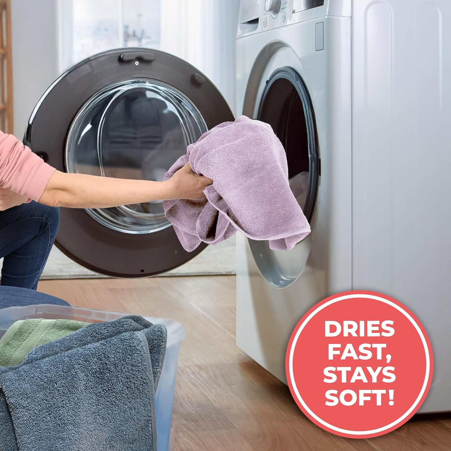 TEXTILOM Turkish Hand Towels for Bathroom – Hotel and Spa Quality & Soft & Absorbent & Quick Dry Bathroom Hand Towels – 100% Cotton Turkish Hand Towel Set of 4 (16 x 28 inches) - Lilac