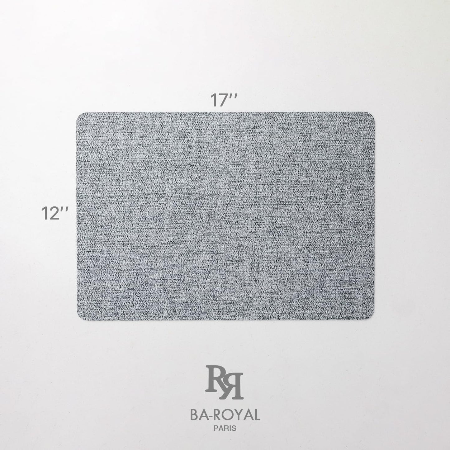 Faux Leather Placemats Set of 6 Vinyl Washable Wipeable Table Mats for Kitchen Dining Table Heat Resistant Waterproof Modern Indoor/Outdoor Placemats Non-Slip Easy Clean Place Mats (Stargaze)