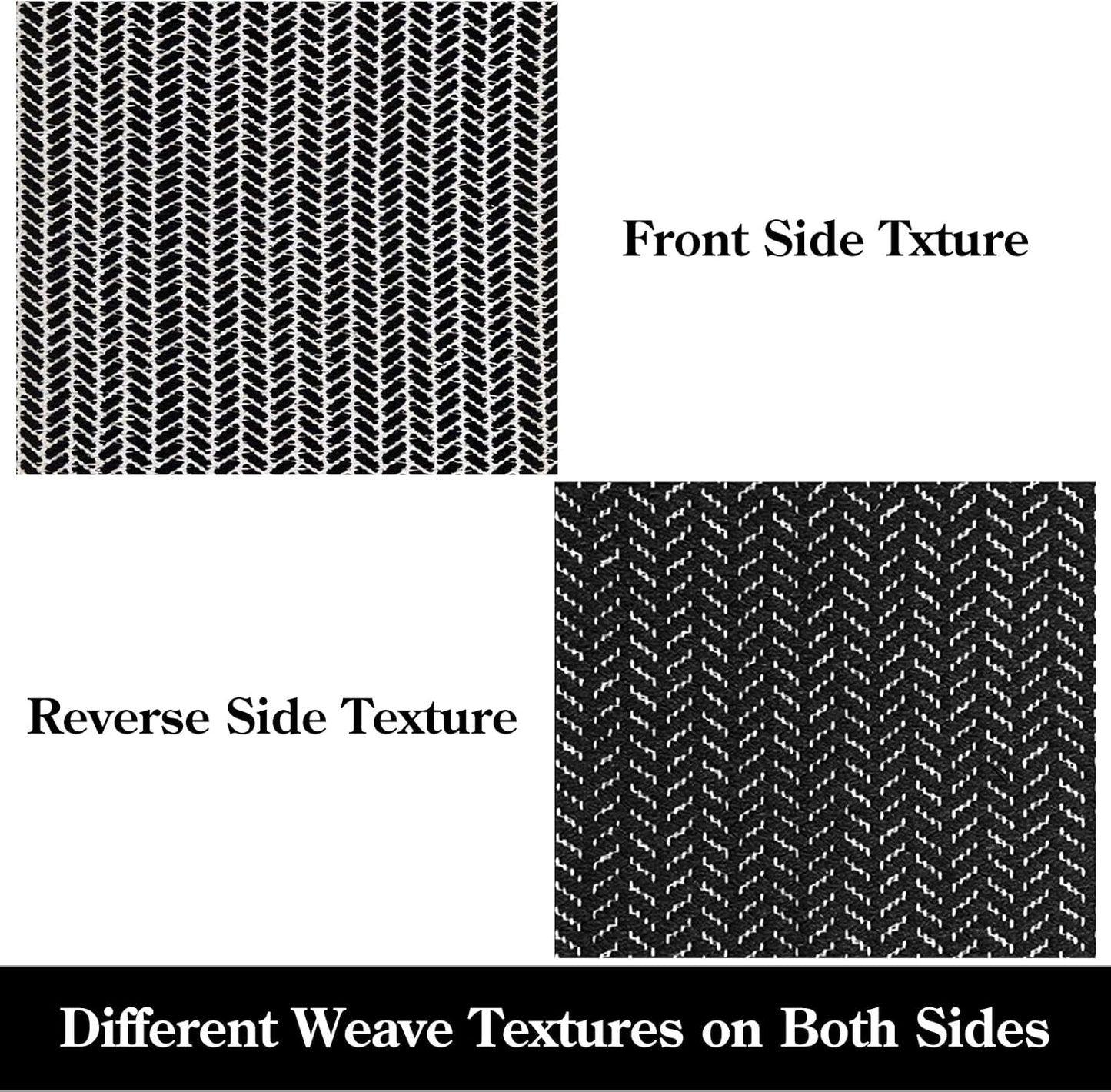 Lahome Boho Bathroom Rugs, Small 2x3 Front Door Mat Lightweight Kitchen Rug Woven Cotton Area Rug with Tassels, Farmhouse Washable Black and White Throw Rug Low Pile Carpet for Entry Laundry