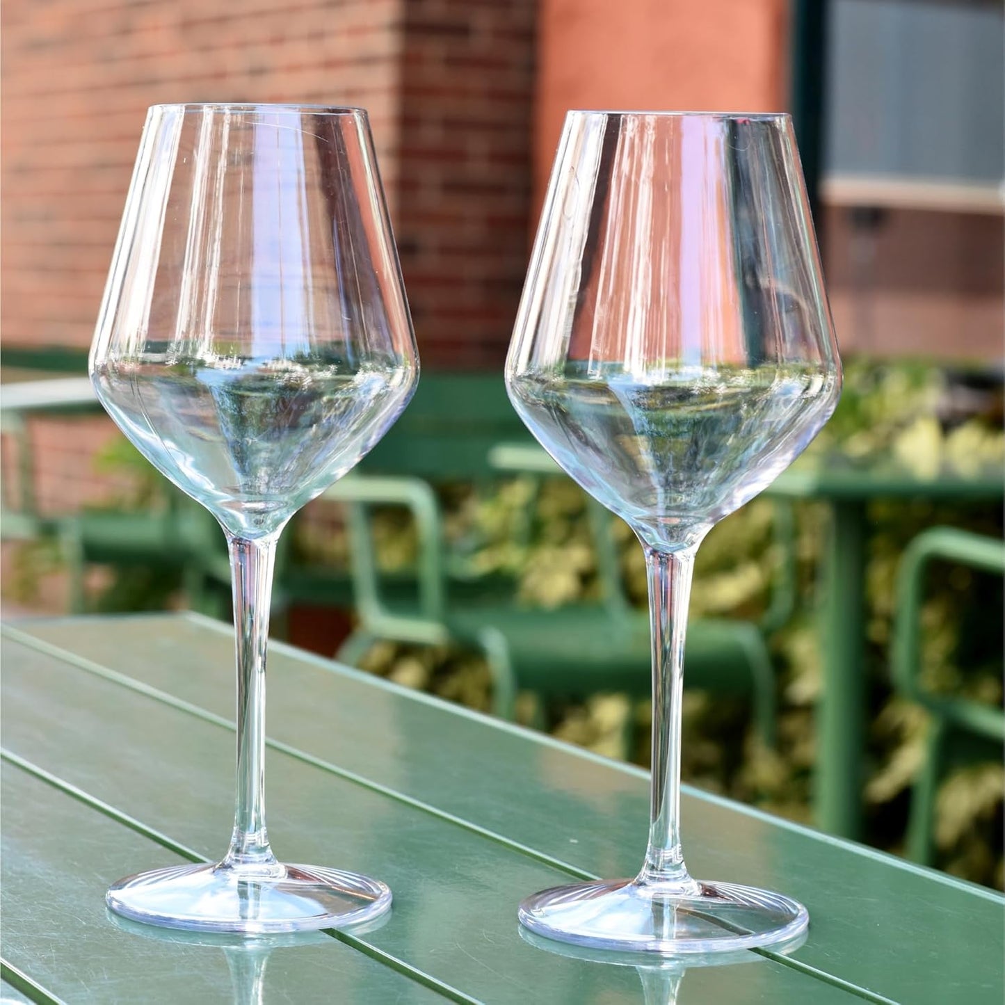 Shop Human Tritan Wine Glass Set (15oz), BPA Free Wine Drinking Glasses Set of 6, Unbreakable Wine Glasses, Stemmed Wine Glasses