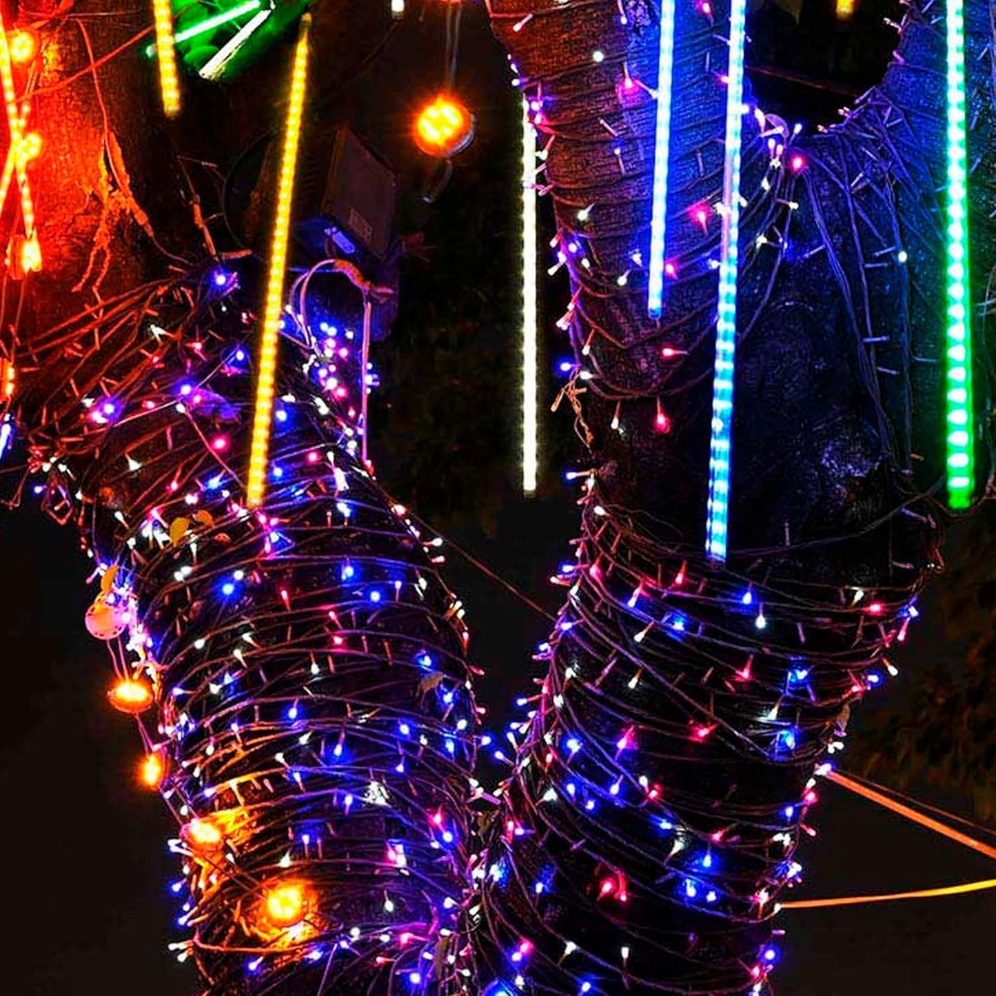 TW SHINE 4th of July String Lights, 200 LED 66 FT Independence Day Light, Waterproof Red White and Blue Christmas Lights with 8 Modes Plug in Patriotic Decorations for Indoor Outdoor Decor