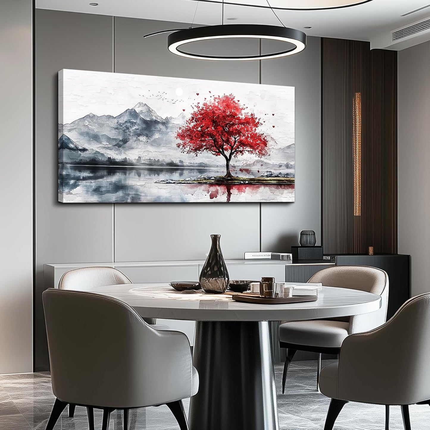 MHARTK66 60x30 Wall Art Home Wall Decor For Living Room Large Canvas Wall Art Bedroom Country Landscapes Wall Pictures Black And White Poster For Dining Room Modern Office Art Work Painting Prints