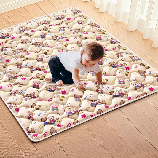 High-Density Foam Baby Play Mat, 47x47 Inches Thicken One-Piece Comfortable and Soft Playmat, Non Slip Machine Washable Floor Mat for Infants, Tapete para Bebes,Toddlers