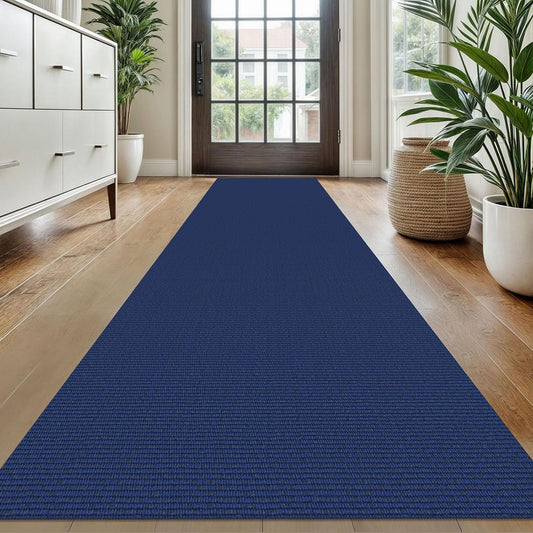KOZYFLY Washable Runner Rug 2x10 ft Hallway Kitchen Runner Rugs with Rubber Backing Bobo Entryway Runner Indoor, Long Carpet Runners for Hall Kitchen Entryway, Royal Blue