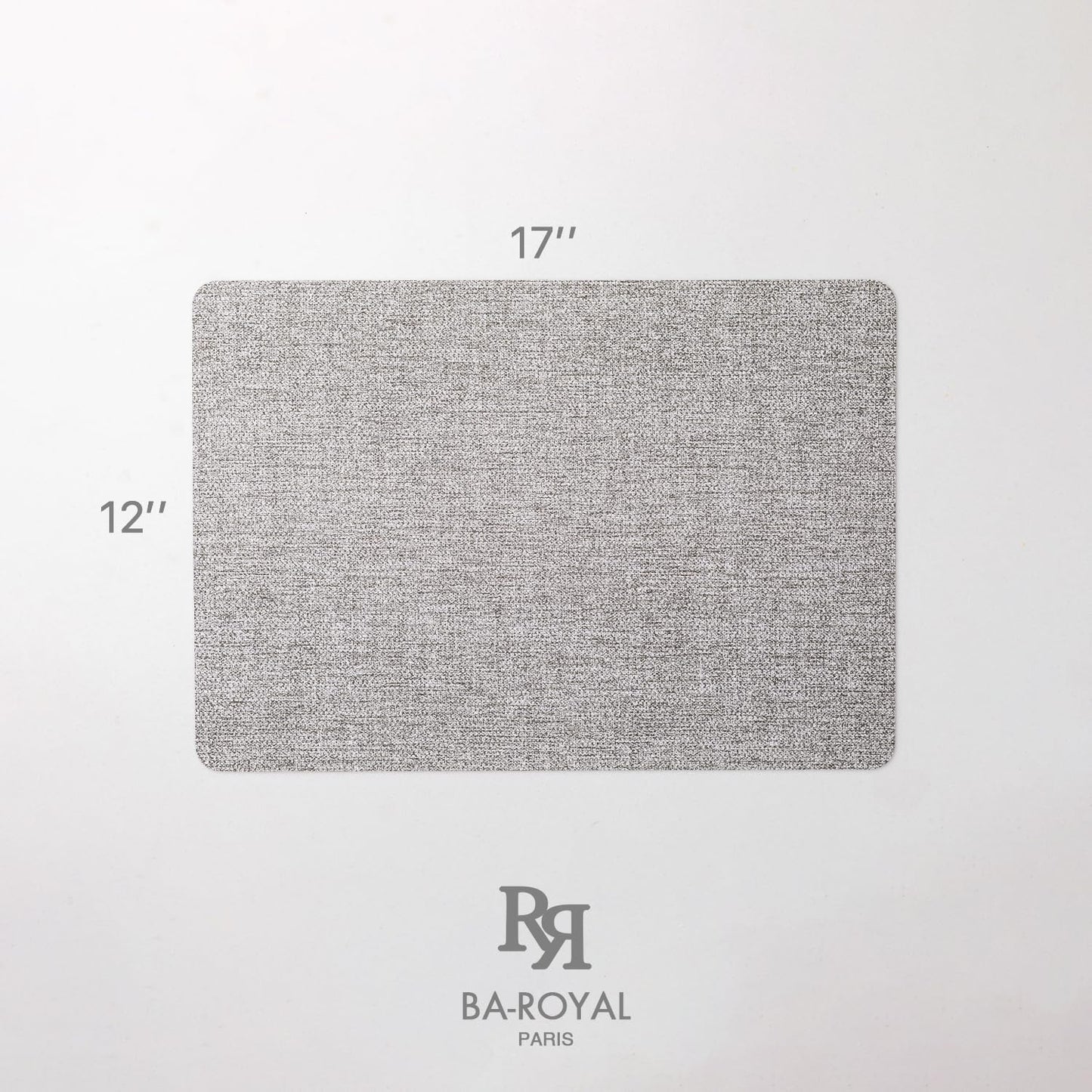 Faux Leather Placemats Set of 8 Vinyl Washable Wipeable Table Mats for Kitchen Dining Table Heat Resistant Waterproof Modern Indoor/Outdoor Placemats Non-Slip Easy Clean Place Mats (Mid Gray)