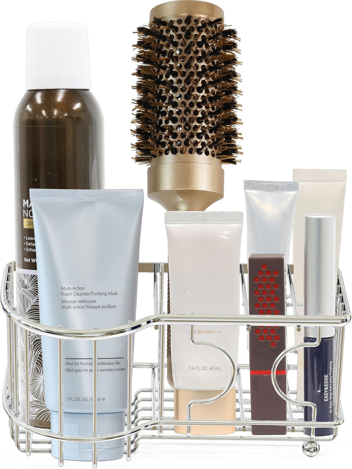 Simple Houseware Multi-Functional 6 Slots Toothbrush Holder, Chrome