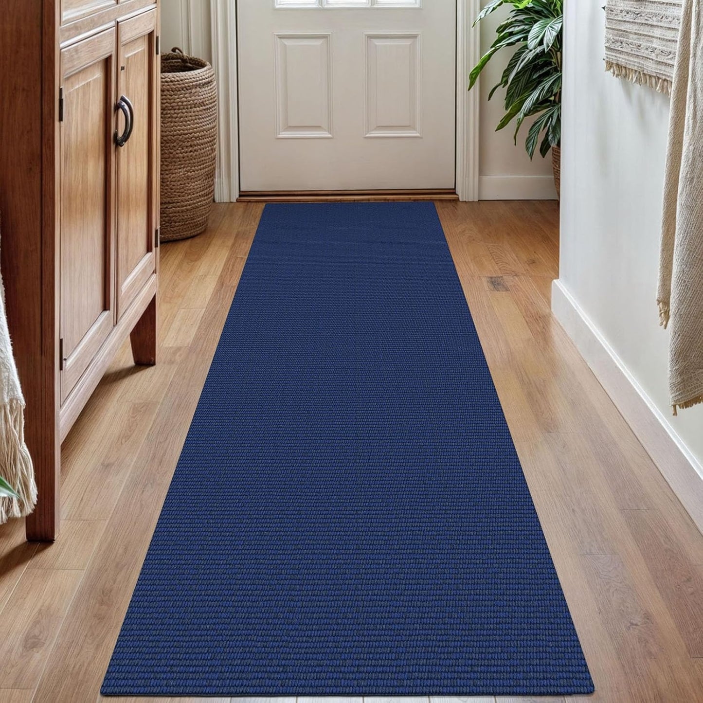 KOZYFLY Washable Runner Rug 2x7 ft Hallway Runner Kitchen Runner Rugs with Rubber Backing Bobo Entryway Runner Indoor, Carpet Runners for Hall Entrance Bedroom, Royal Blue