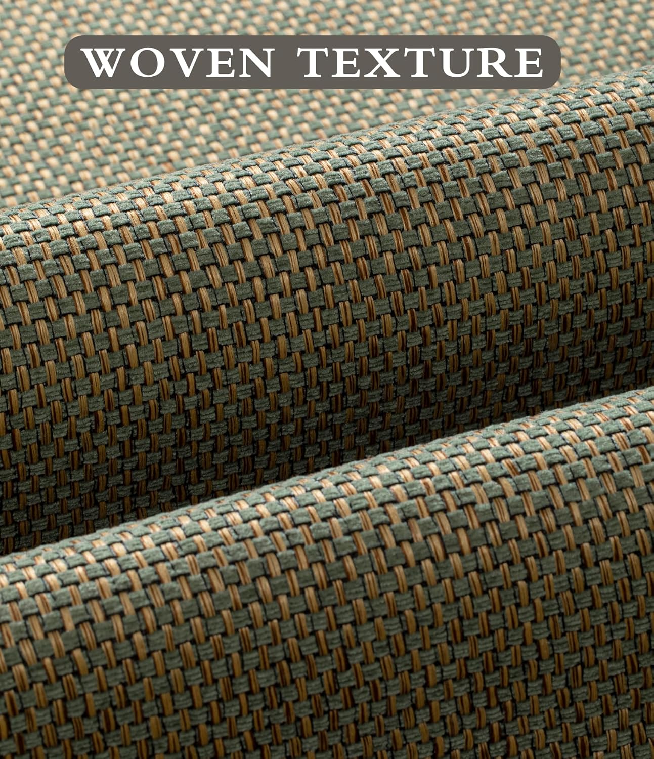 YIHOUSE Bathroom Rugs Sets 2 Pieces, Green Ultra Thin Bath Mats Fit Under Door, Absorbent Quickly Dry Rubber Backing Braided Bath Mat Set, Non Slip Washable Bath Rugs for Bathroom Floor, Green