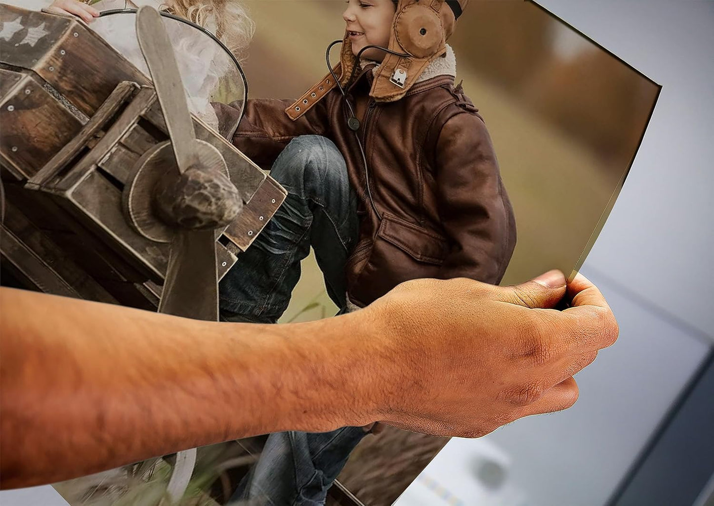 Personalized Custom Canvas Prints: Photo On Canvas (Light Brown, 16x16) Transform Your Photos into Stunning Framed Wall Art Digitally Printed Photo To Canvas Ideal for Home Decor, Gifts Keepsakes.