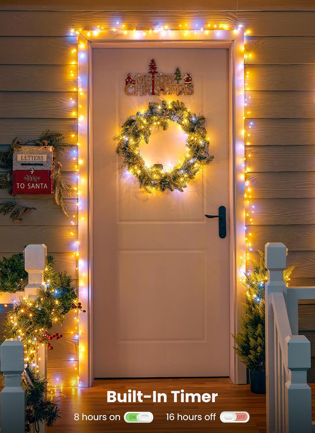 Indoor String Lights 4 Pack 10 Ft 120 LEDs Fairy Lights Battery Operated with Timer for Christmas Decorations DIY Crafts Wedding Table Centerpieces Party Bedroom