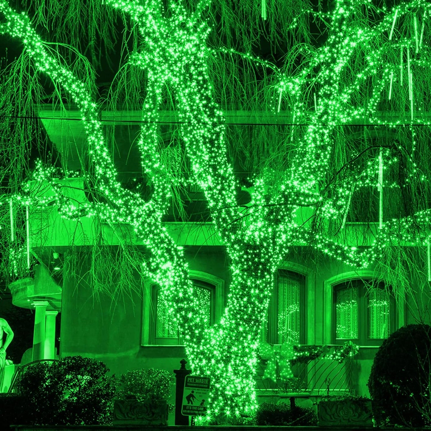 TW SHINE Green Christmas Lights, Total 400 LED 132FT Christmas Lights Plug in with 8 Modes, Waterproof Fairy St. Patrick's Day Light Outdoor, Indoor Christmas Decorations for Party Yard Decorations