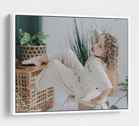 Personalized Custom Canvas Prints: Photo On Canvas (White, 16x20) Transform Your Photos into Stunning Framed Wall Art Digitally Printed Photo To Canvas Ideal for Home Decor, Gifts Keepsakes.