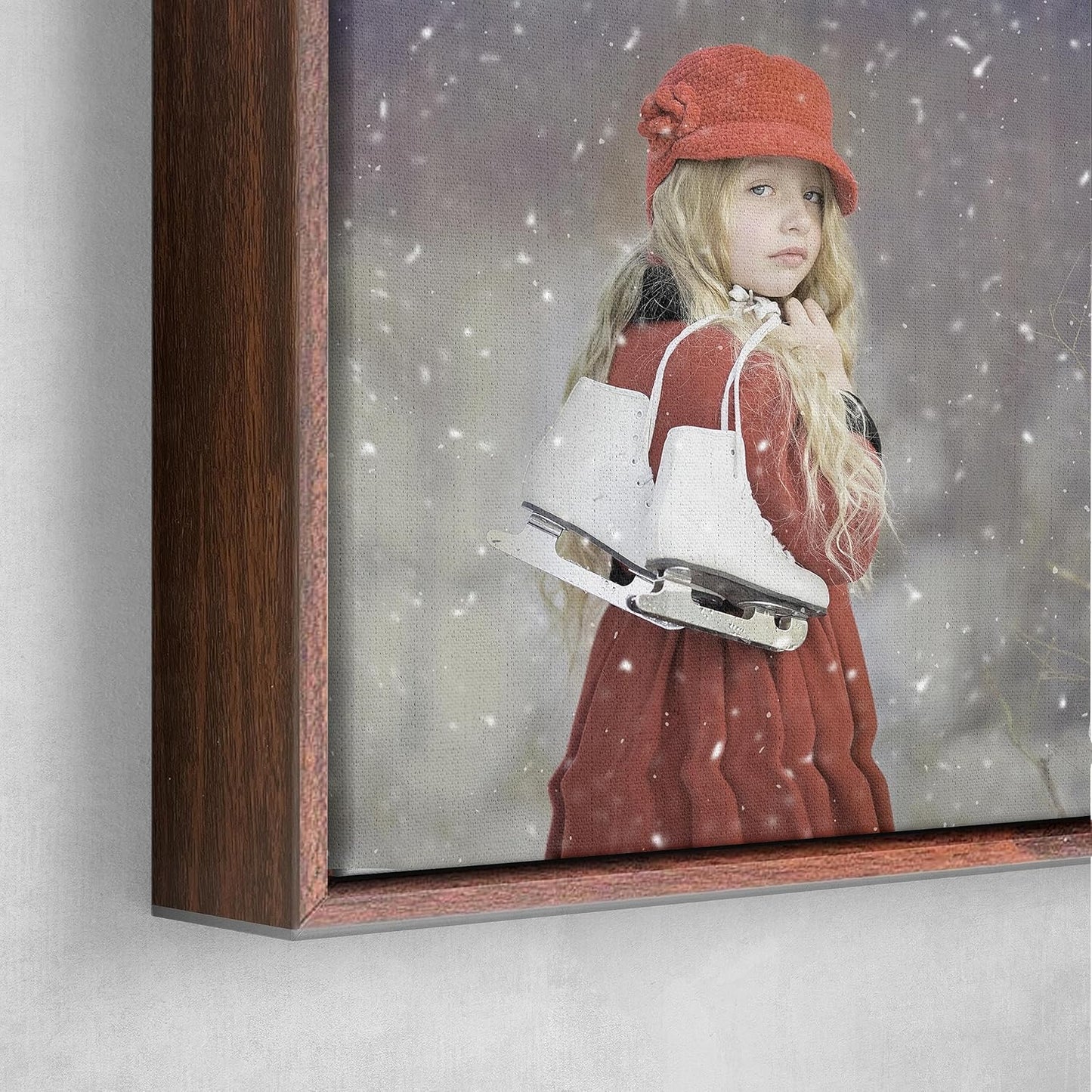 Personalized Custom Canvas Prints: Photo On Canvas (Dark Brown, 11x14) Transform Your Photos into Stunning Framed Wall Art Digitally Printed Photo To Canvas Ideal for Home Decor, Gifts Keepsakes.