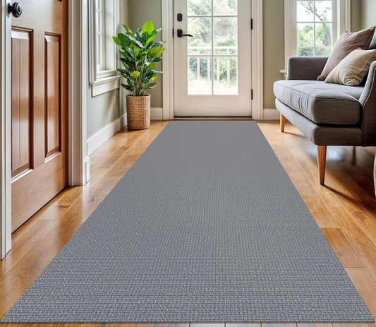 KOZYFLY Washable Runner Rug 3x10 ft Hallway Kitchen Runner Rugs with Rubber Backing Bobo Non Slip Entryway Runner Indoor, Long Carpet Runners for Hall Kitchen Entryway, Grey
