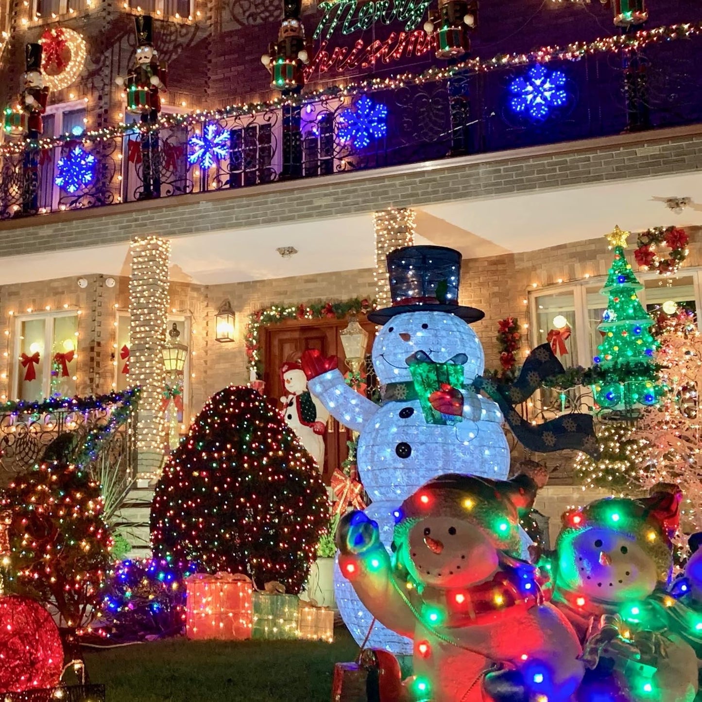 Uptotop Christmas 100 Count String Light, 20FT String Lights Plug in Waterproof Light Decorations for Party Carnival Supplies, Outdoor Yard Garden Decor (Multi-Colored)