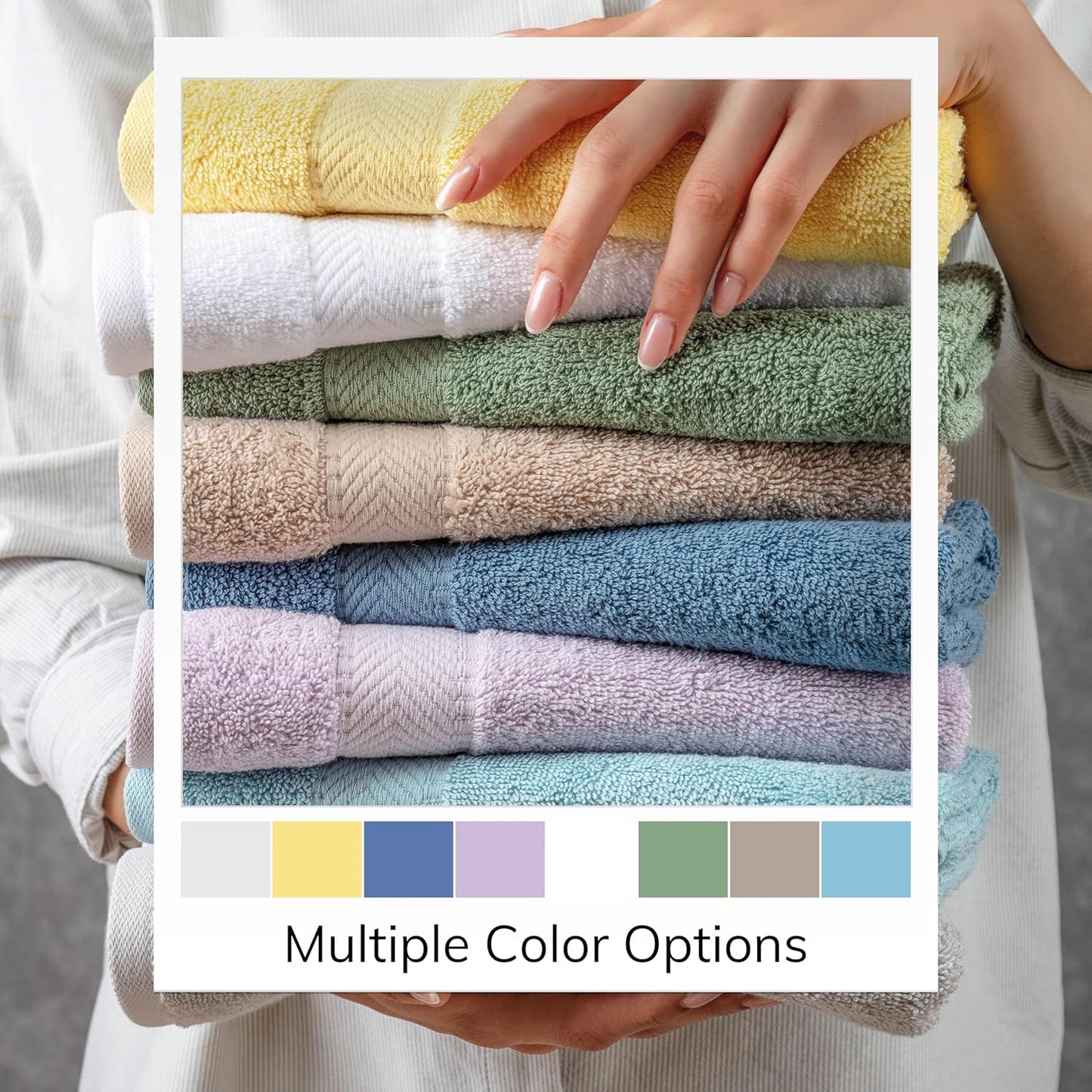 TEXTILOM Turkish Hand Towels for Bathroom – Hotel and Spa Quality & Soft & Absorbent & Quick Dry Bathroom Hand Towels – 100% Cotton Turkish Hand Towel Set of 4 (16 x 28 inches) - Lilac