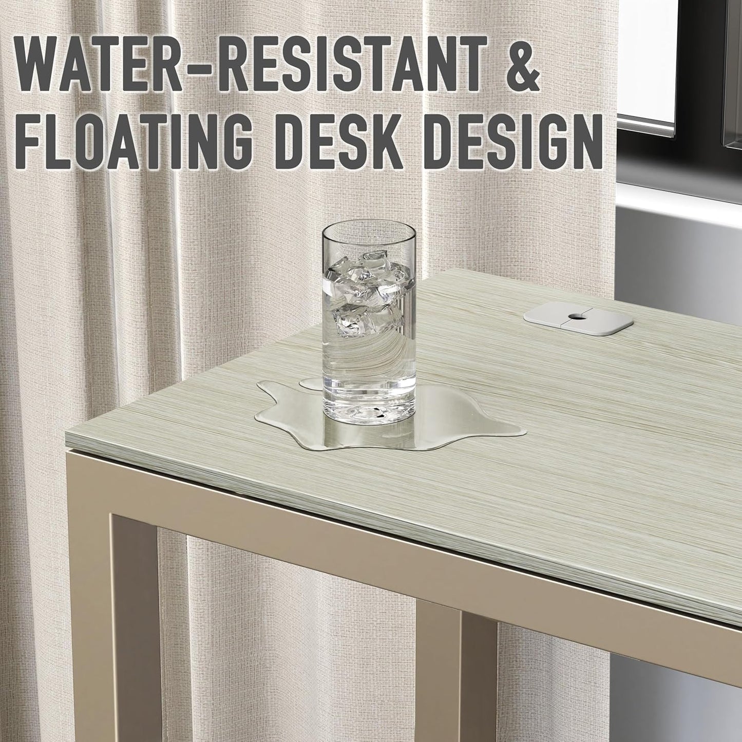 SHW 55-Inch Commercial-Grade Office Computer Desk, Maple