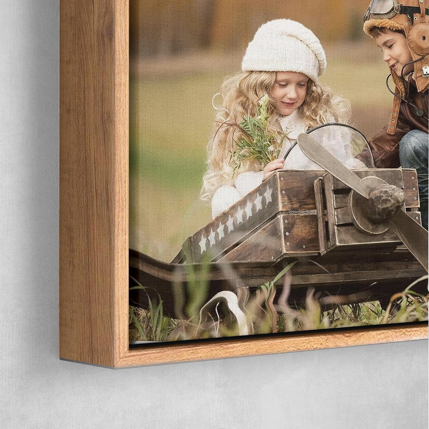 Personalized Custom Canvas Prints: Photo On Canvas (Light Brown, 12x16) Transform Your Photos into Stunning Framed Wall Art Digitally Printed Photo To Canvas Ideal for Home Decor, Gifts Keepsakes.