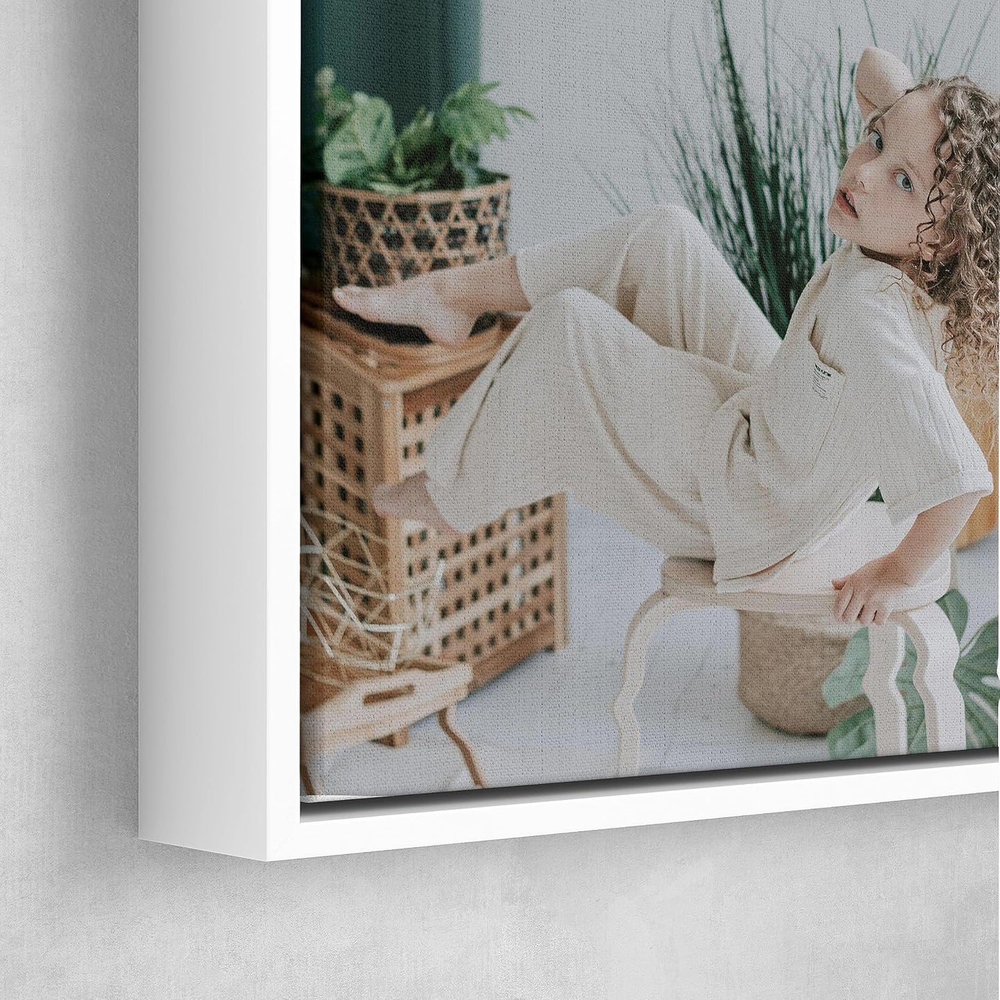 Personalized Custom Canvas Prints: Photo On Canvas (White, 18X24) Transform Your Photos into Stunning Framed Wall Art Digitally Printed Photo To Canvas Ideal for Home Decor, Gifts Keepsakes.
