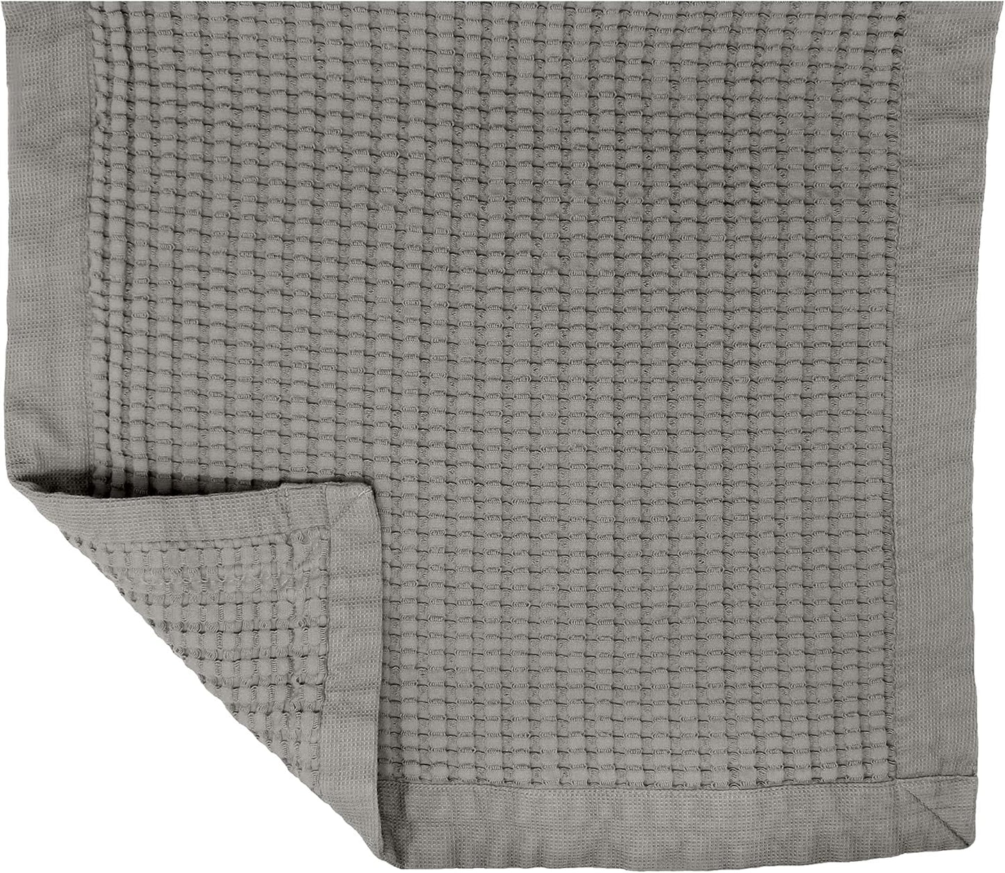 GILDEN TREE Bathroom Mat Absorbent Cotton Quick Dry for Shower, Bath & Bathtub Washable Thin, Modern Style (Pewter)