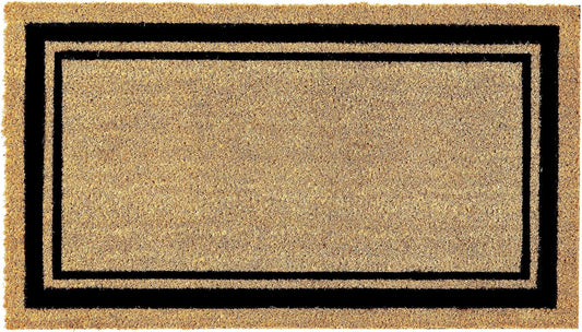 KANKUN Coco Coir Door Mat with Heavy Duty Backing, Welcome Doormat (17" x 30"), Doormat Entrance (Welcome Box)