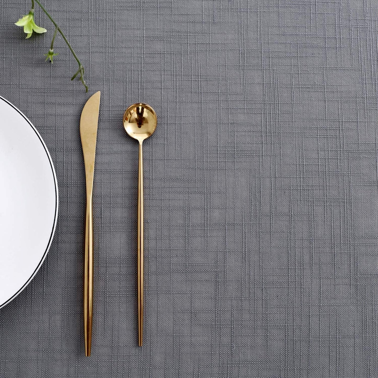 maxmill Lux Faux Linen Table Cloth with Slubby Yarn Texture Wrinkle Free Anti-Shrink Soft Tablecloth Decorative Table Cover for Outdoor and Indoor Use Rectangle 60 x 104 Inch Neutral Grey